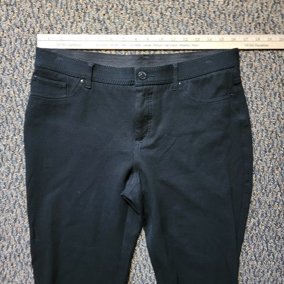 Chico's Black Stretch Dress Pants Size 10 - Picture 10 of 14